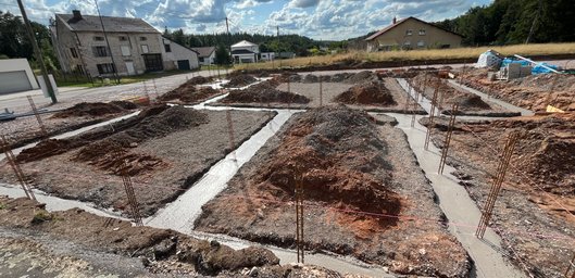 fondations en béton armé pour construction solide et durable
